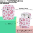 thumbnail image 2 of YOMPLOW Apple Cow Print Earbud Case with Keychain, Cow Pink, 2 of 7