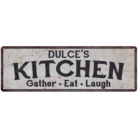 DULCE's Kitchen Gift Rustic Chic Decor Gift 6x18 Sign 206180051261