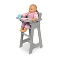 thumbnail image 4 of Doll High Chair - Gray Metal Frame, Rocking Legs, Storage Basket - Fits 20" Dolls, 4 of 4
