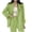 Green, variant on Women's Sleeveless Duster Trench Vest Women's Solid Color Buttoned Pocket Long Sleeve Blazer Fashion Pink XXL