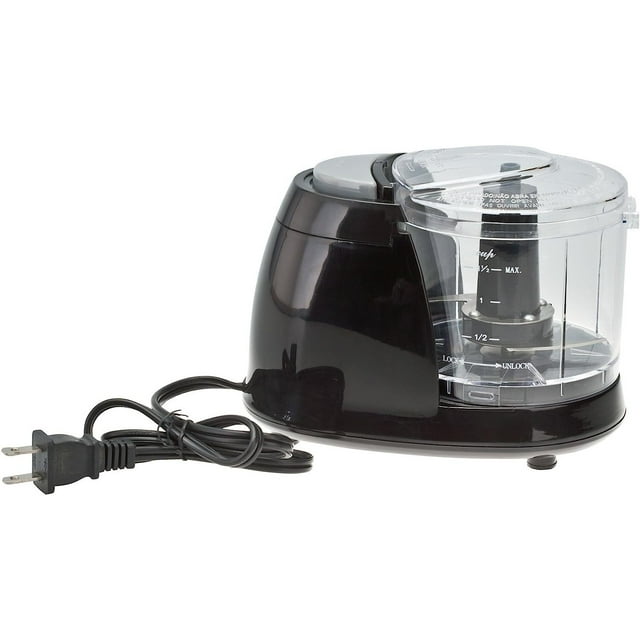Black Electric Mini Chopper by Home-Style Kitchen