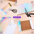 thumbnail image 4 of CoreLiving 65 Feet Iridescent Holographic Scalloped Bulletin Board Borders for Classroom Decorations, Versatile Border Trim for Birthday Wedding Home Office Party Supplies, 4 of 7