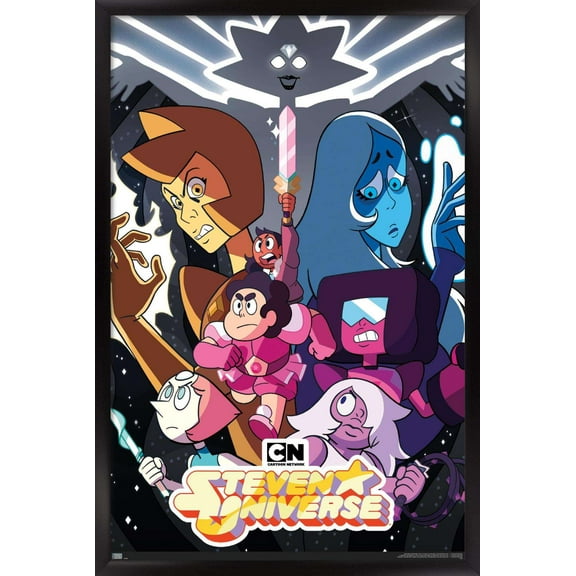 Steven Universe - One Sheet Wall Poster, 14.725" x 22.375", Framed