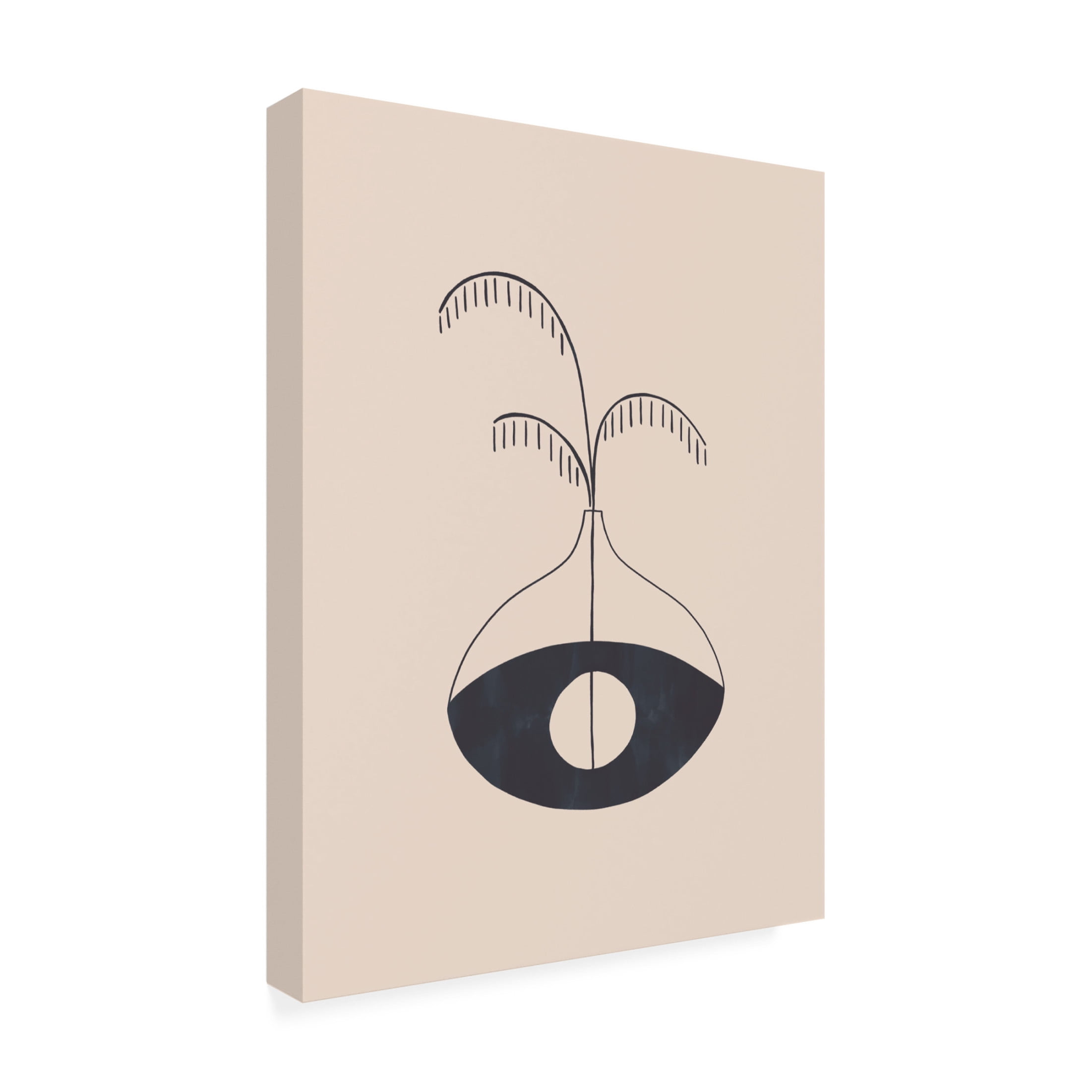 Trademark Fine Art Ivy Green Illustrations Evil Eye Vase Canvas Wall Art