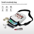 thumbnail image 7 of FUIALDOLG Christmas Cellphone Purse with Santa Claus Print, Double Deck Zipper Polyester Purse for Women Running and Travel, 7 of 7