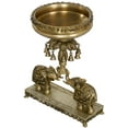 thumbnail image 2 of Exotic India The Royal Elephant Urli with Bells - Brass Statue, 2 of 2