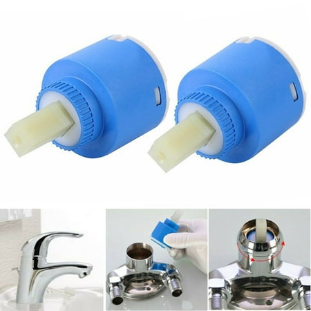 

2pc 40mm Shower Lever Tap Mixer Ceramic Cartridge Bath Basin Repair Replacement