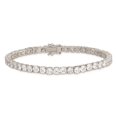 thumbnail image 3 of Sterling Silver Bracelet CZ Fancy Women's Cubic Zirconia mm 7 in Tennis, 3 of 5
