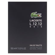 Lacoste Eau De Lacoste L.12.12 Noir by Lacoste for Men - 3.3 oz EDT Spray