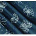 thumbnail image 3 of Soimoi Cotton Poplin Fabric Animal Skin,Shell & Octopus Ocean Print Fabric by The Yard 42 Inch Wide, 3 of 7