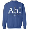 thumbnail image 2 of OXI Crewneck Sweatshirt - Ah The Element of Surprise,Basic Casual Sweatshirts for Men's and Women Fleece Sweatshirt Long Sleeve- Indigo Blue 2X-Large, 2 of 2