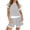 White, variant on Short Sleeve Stripe Print Women 2 Pieces Lounge Sets Tops and Shorts Pants Sets