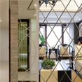 thumbnail image 2 of maskred 17/32/58PCS Mirror Wall Stickers Acrylic Wall Mirror Wall Stickers Fashion Geometric Shape Rhombus TV Background Wall Decoration No.1, 2 of 4