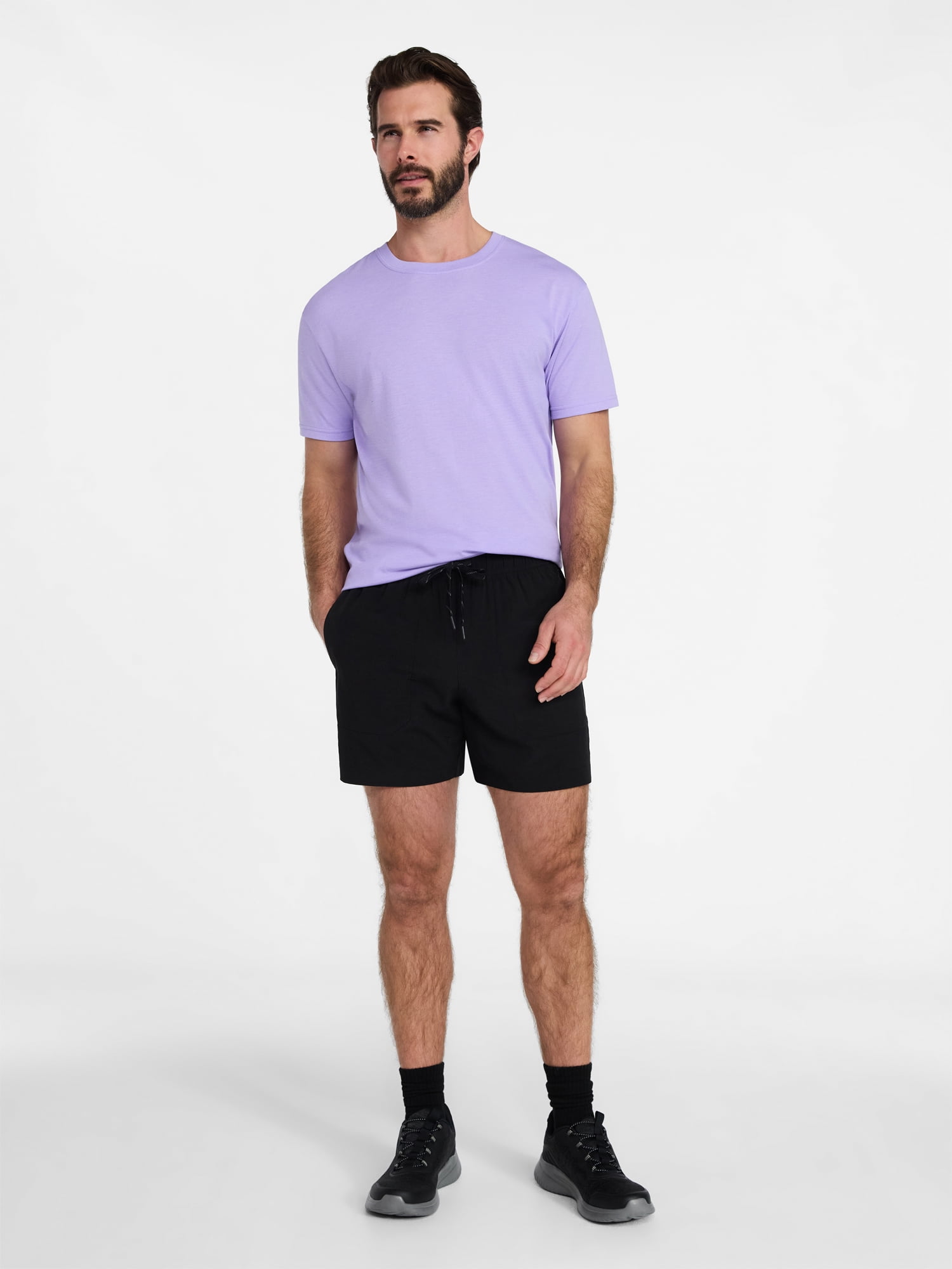Athletic Works Men's and Big & Tall Tri Blend Tee with Short Sleeves, Sizes XS-4XLT
