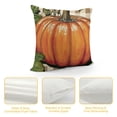 thumbnail image 4 of SHANXI Fall Pillow Covers Bowknot Pumpkin Decorative Throw Cushion Cases Thanksgiving Decor Indoor Decoration for Home Sofa Couch (Orange) 22x22in, 4 of 5