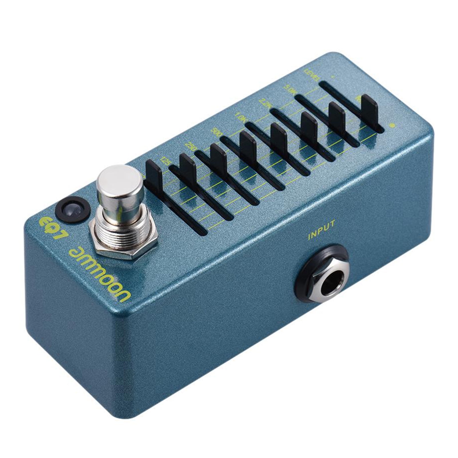 Mini Guitar Equalizer Effect Pedal 7 Band EQ Aluminum Alloy Body