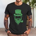 thumbnail image 6 of Yopmin Men's St Patrick's Day T-Shirt Irish Leprechaun Short Sleeve Loose Fit Crewneck Cotton Graphic Tee for Streetwear, 6 of 7