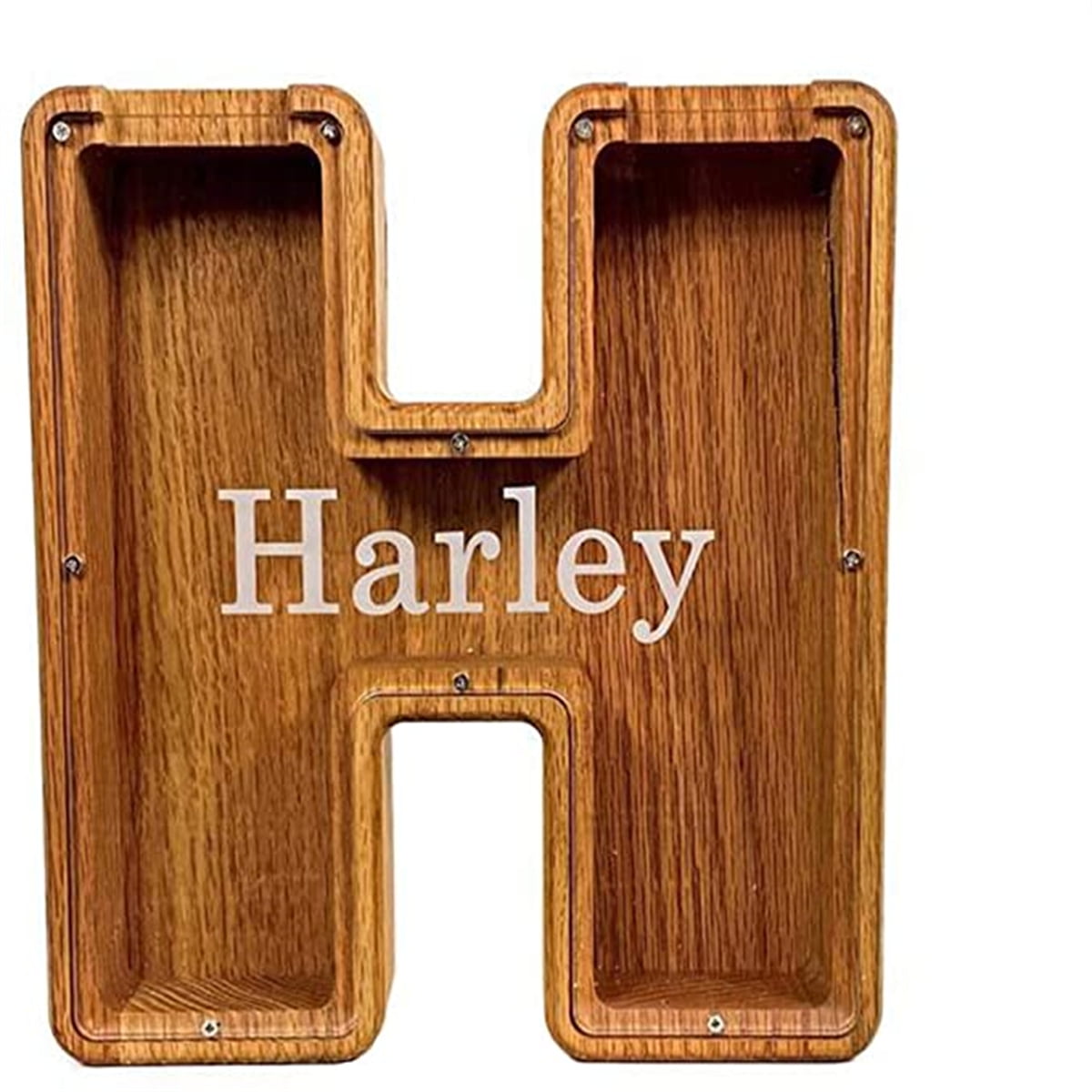 Piggy Bank Personalized Alphabet Piggy Bank Wooden Money Box Money