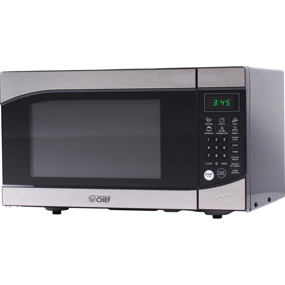 Commercial Chef CHM009 0.9 Cubic Feet Microwave Oven, 900 Watt
