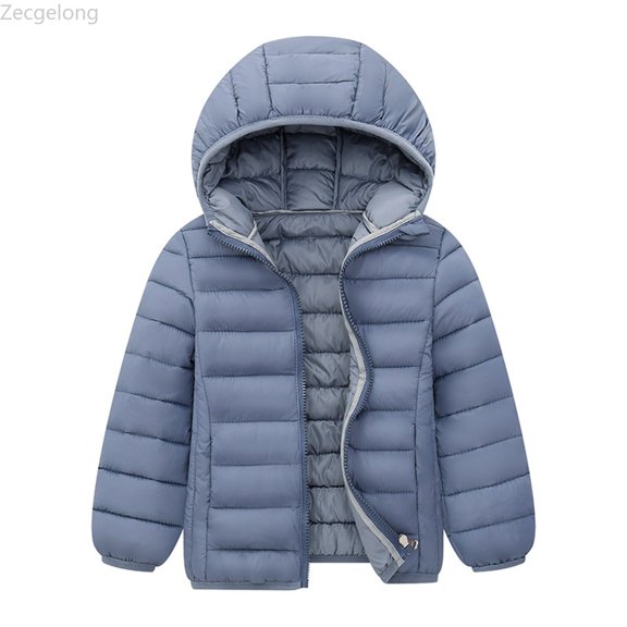 Zecgelong Kids Coat Winter Jacket Girls Boys Hooded Soild Toddler Outwear Windproof Warm Girls Coat Jacket