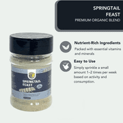 BugzyBugs Springtail Feast Powder Food for Springtail Isopod, 5 oz Bottle