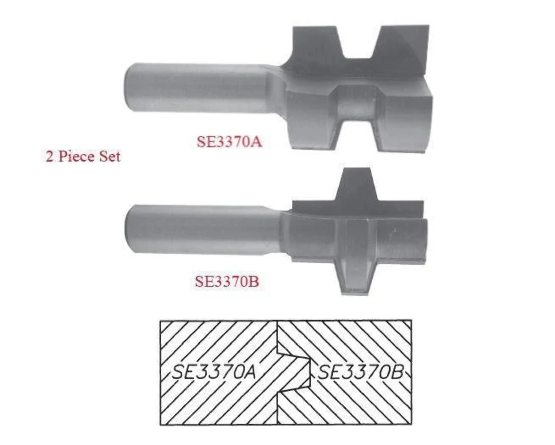 Wedge Tongue Groove Router Bits