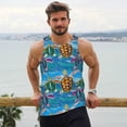 thumbnail image 6 of KLL Little Sea Turtles Print Men's Muscle Gym Workout Stringer Tank Tops Bodybuilding Fitness T-Shirts Tank Tops Men-X-Large, 6 of 7