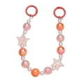 thumbnail image 1 of Yinanstore Porte-Clés Perlé avec 2 Mousquetons Ronds, Chaîne de Sac Perlé Orange, 1 of 8