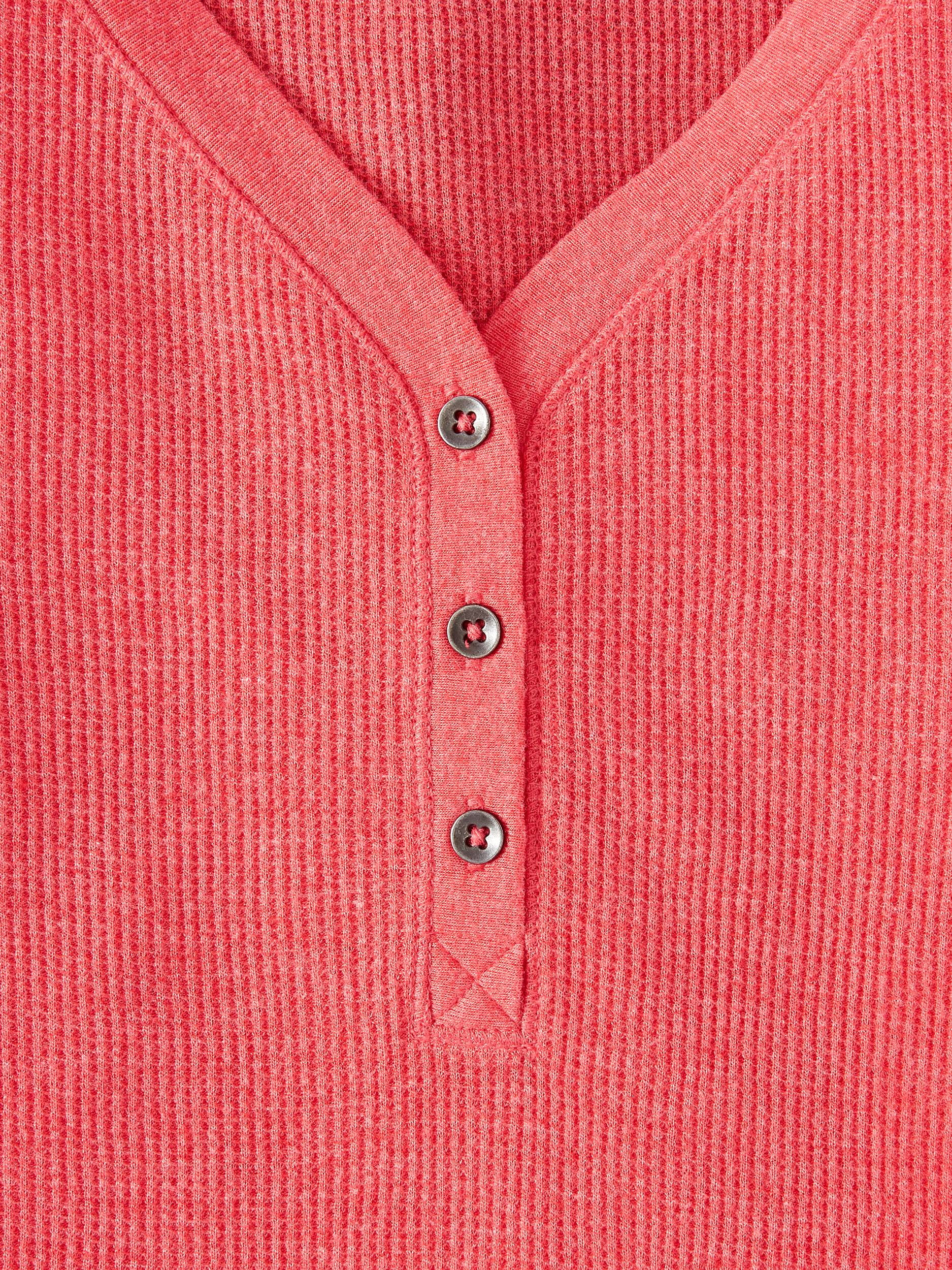 Women's Thermal Henley T-Shirt, 2 Pack 