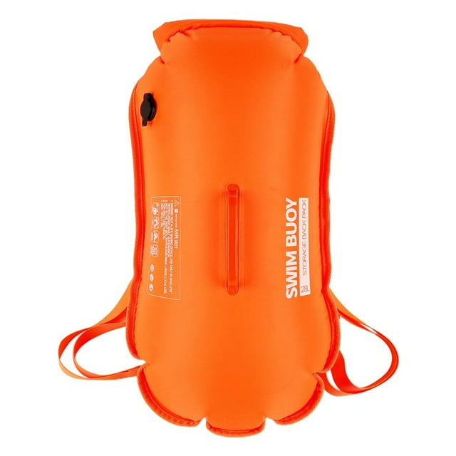 Boya De Natación Boya De Seguridad Bolsas De Aire Dobles Mochila Boya De Entrenamiento De Natación Bolsa De Seguridad Para Deportes Acuáticos Cateissary AP008050-01