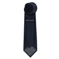 thumbnail image 2 of Jacob Alexander Men's Football Action Watercolor Art Regular Length Neck Tie - Black, 2 of 3
