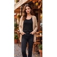 thumbnail image 4 of Basic Tank Tops for Women Polyester Lightweight Sleeveless Layering Tops,Black L, 4 of 6