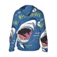 thumbnail image 3 of Sigee Great White Shark Print UPF50+ Men's Sun Protection Hoodie Shirt SPF UV Shirt Long Sleeve Fishing Outdoor Lightweight, S-3XL, 3 of 9