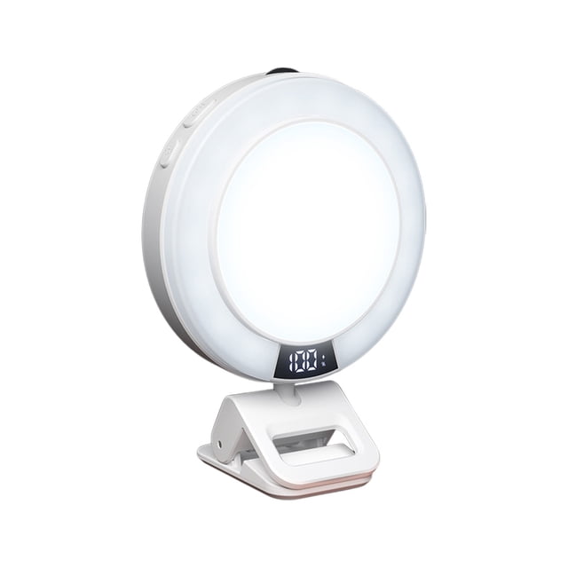 COM1950s Portable LED Video Light with RGB, 5W Dual-Color Fill Light, 180 Mins Battery, Clip-On Design for Phone Selfie, Streaming, Content Creation