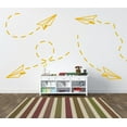 thumbnail image 4 of Flying Paper Airplane Kids Modern Wall Art Decal, 4 of 4