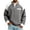Gray, variant on GrmtClth Sweatshirt Waffle Knit Henley Pullover Tops for Men Long Sleeve Chest Pocket Color Block Casual Daily Outfit Gray L