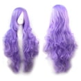 thumbnail image 1 of Perruques Lace Front en Cheveux Humains Cosplay Costume Perruques Femmes Longue Boucle Ondulée Rouge Halloween Fête Anime Cheveux, 1 of 1