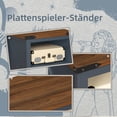 thumbnail image 5 of Joaxswe Large Record Player Stand with Vinyl Storage, Record Player Table, Turntable Stand with Wood Legs for Muscic Room, 5 of 8