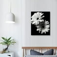 thumbnail image 3 of COMIO Canvas Prints Wall Art For Home and Office Wall Decoration Black And White Diasy Canvas Artwork Print Painting Picture Flower Modern Abstract Unframe Wall Art for Living Room Bedroom, 3 of 4