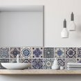 thumbnail image 2 of Walplus Peel and Stick Backsplash Malaga Spanish Blue Wall Tile Decals 96 Pcs 6" x 6", 2 of 6