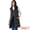 Black, variant on Women's Long Puffer Vest Casual Sleeveless Hooded Down Jacket M Coffee
