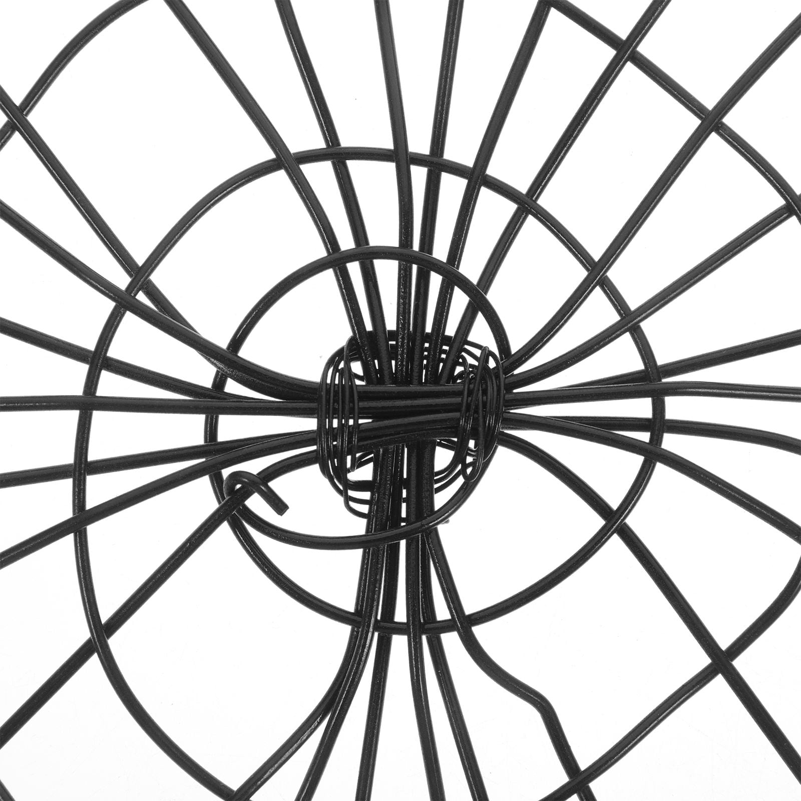PENIKOKO Vintage Black Metal Wire Basket with Sturdy Iron Frame for Fruit, Vegetable Storage and Decorative Table Display