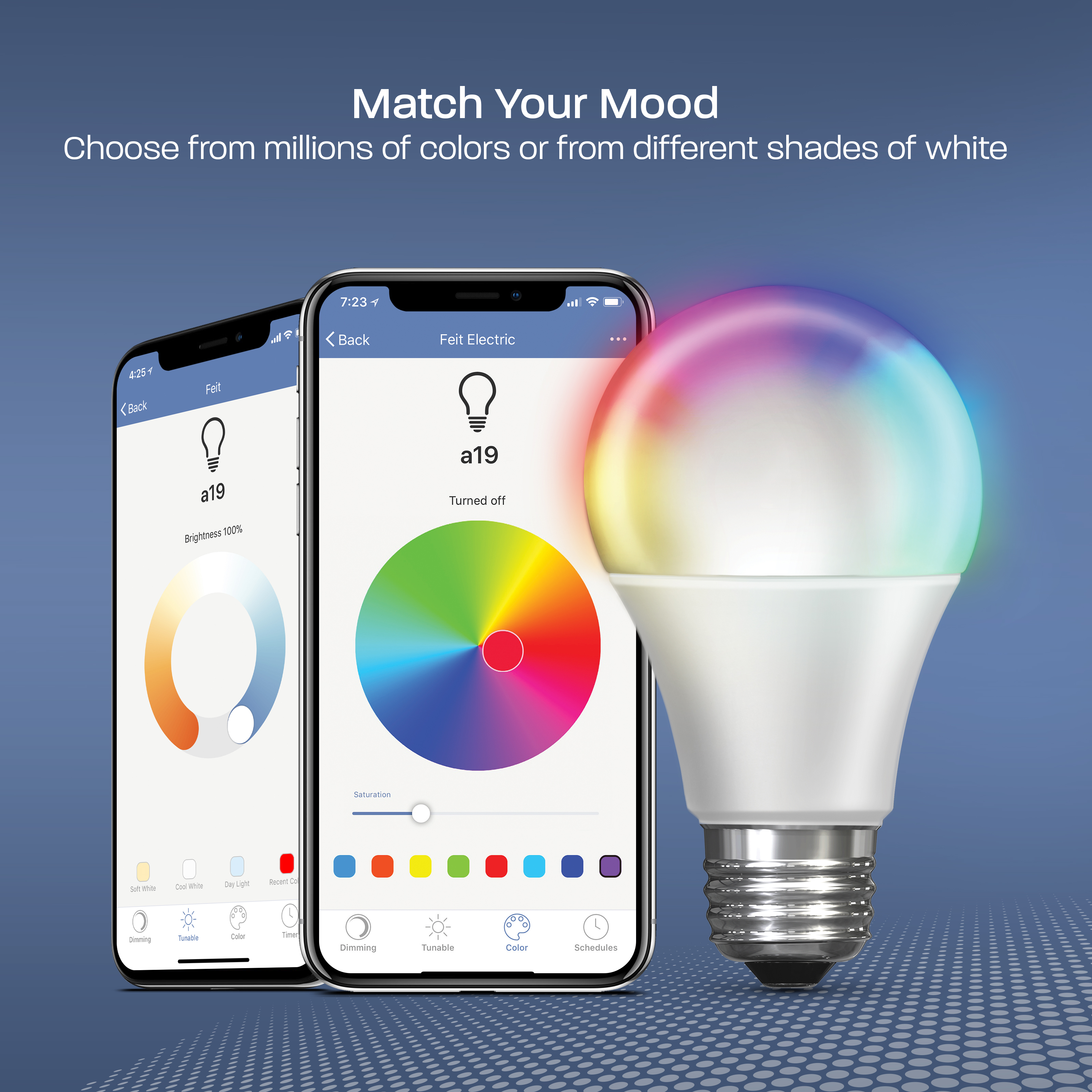 Feit Electric Smart A21 LED Bulb, Dimmable Color Changing photo 4