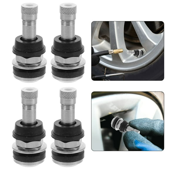 IDEANATEGRATE Tire Valve Stem Extension for Vehicle Maintenance 4Pcs 1.7X0.65X0.65In