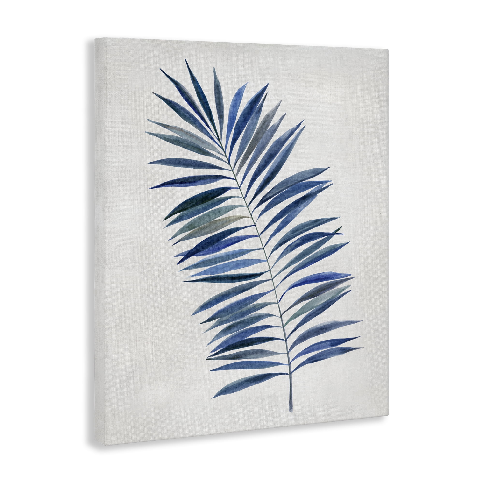 Stupell Industries Simple Palm Leaf Plants & Flowers Painting Wrapped Canvas Art Print Wall Art, 16 x 20