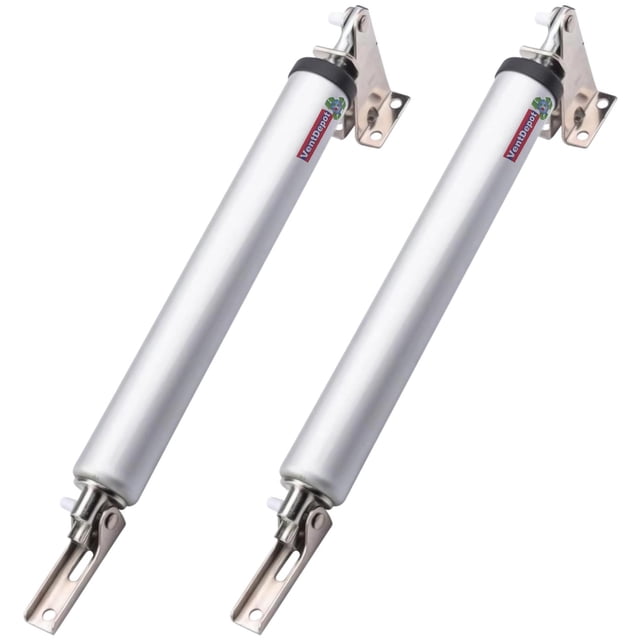 Cerrador de Puertas Automático NiceShutSilver 2Pzas Capacidad 35kg 100° Plateado Aleación de Aluminio.