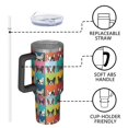 thumbnail image 4 of OBREWU Boston Terrier Tumbler with Handle and Lid,Boston Terrier 40oz Double Wall Vacuum Insulated Tumbler,Cups Gift for Women and Men, 4 of 7