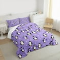 thumbnail image 3 of Castle Fairy Boys Girls Kawaii Penguin 3 Pieces Queen Comforter Set,Cartoon Animal Ultra Soft Bedding Sets,Happy Winter Bedding Comforter Set Breathable,Microfiber Bedroom Decor, 3 of 8