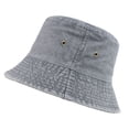 thumbnail image 2 of Xijirk Bucket Hat with Metal Eyelet Details and Washed Texture for Casual Outdoor Street Matches for Women,Grey,One Size, 2 of 3
