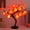 Orange, variant on Rose Tree Lamp, LED Rose Tree Table Lamp, USB/Battery Powered, Artificial Bonsai Flower Night Light, 24 Warm White LED Lights for Mom Girls